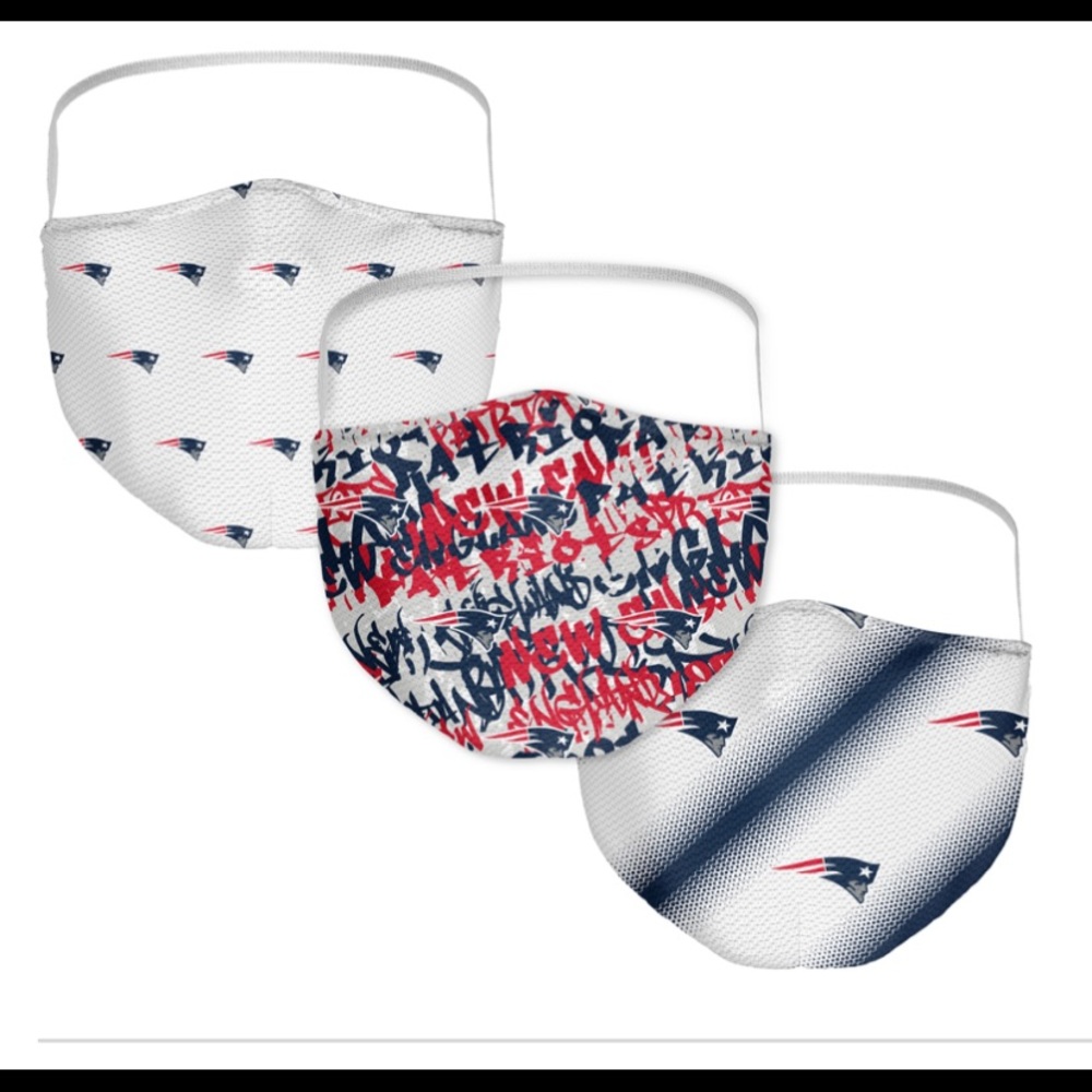 NFL Patriots face mask bundle